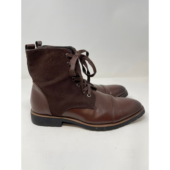 Mens Cotton Fashion Trend Contrast Color Pointed Martin Boots High Top Men's 8.5 - Picture 3 of 9